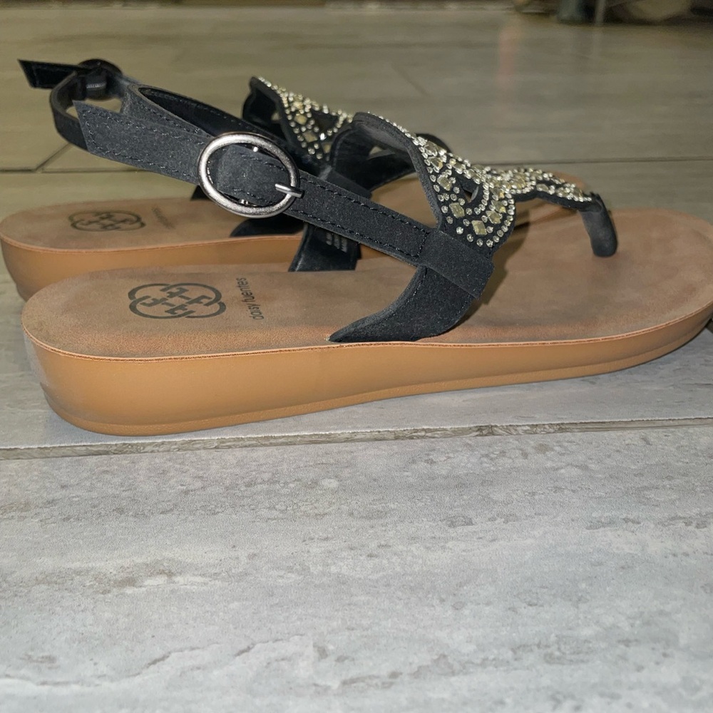 Rhinestone sling back sandals - Picture 4 of 4